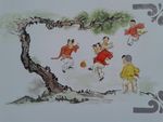中国传统游戏 蹴鞠绘画