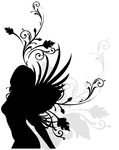 矢量欧美元素创意 人物造型图案