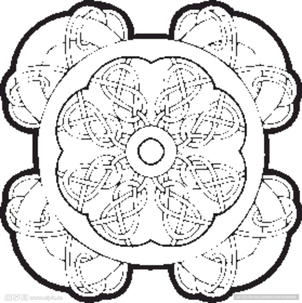 凯尔特人的装饰品 花纹矢量元素