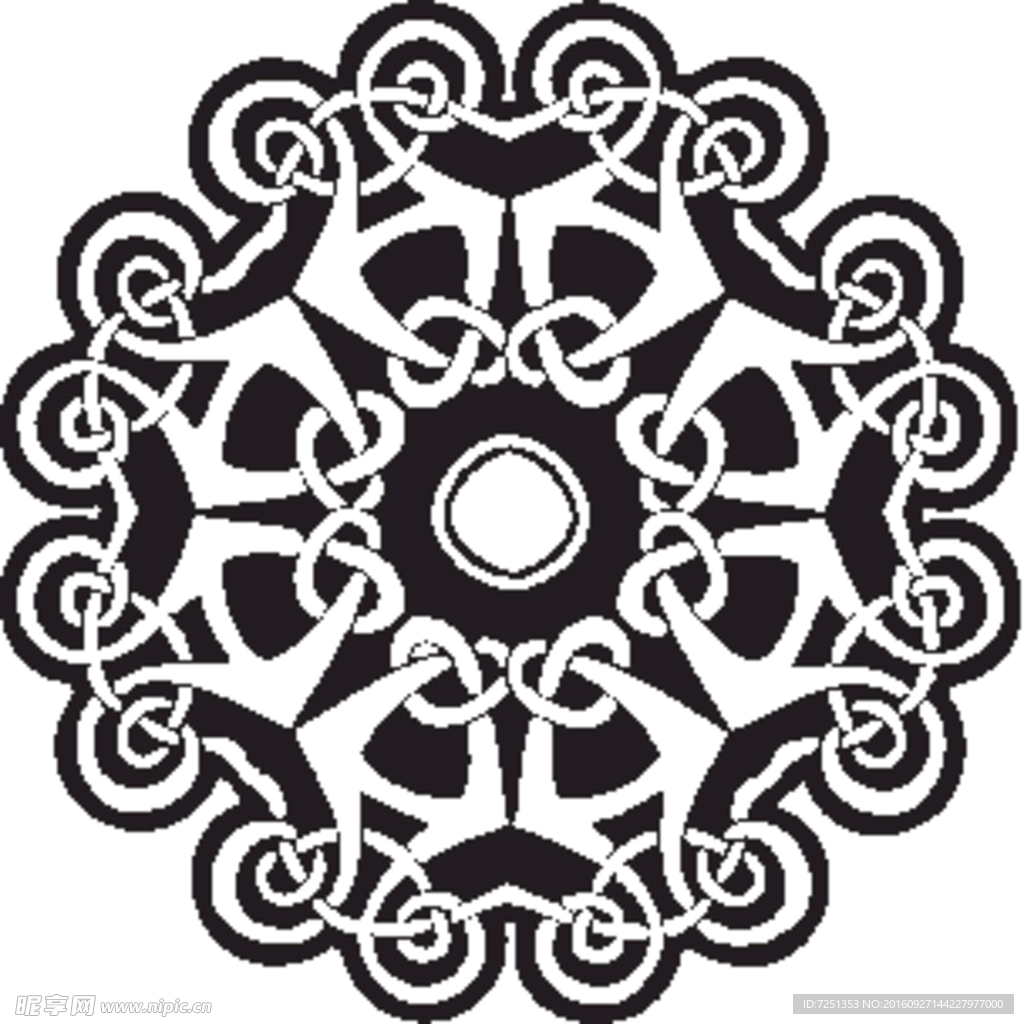 凯尔特人的装饰品 花纹矢量元素