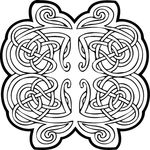 凯尔特人的装饰品 花纹矢量元素