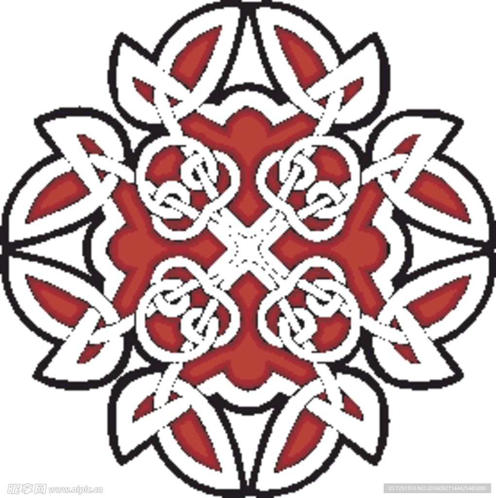 凯尔特人的装饰品 花纹矢量元素