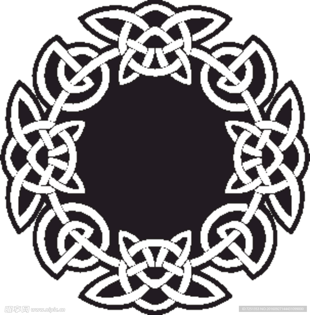 凯尔特人的装饰品 花纹矢量元素