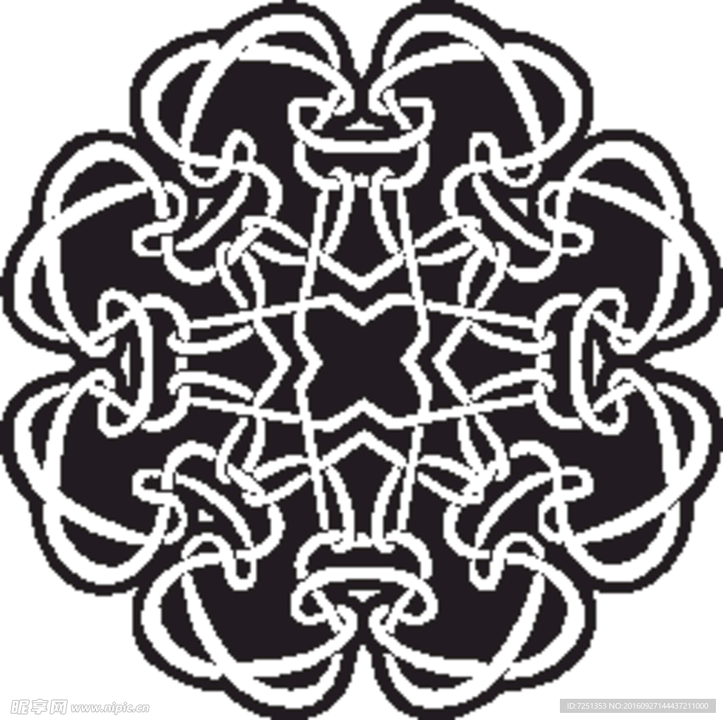 凯尔特人的装饰品 花纹矢量元素