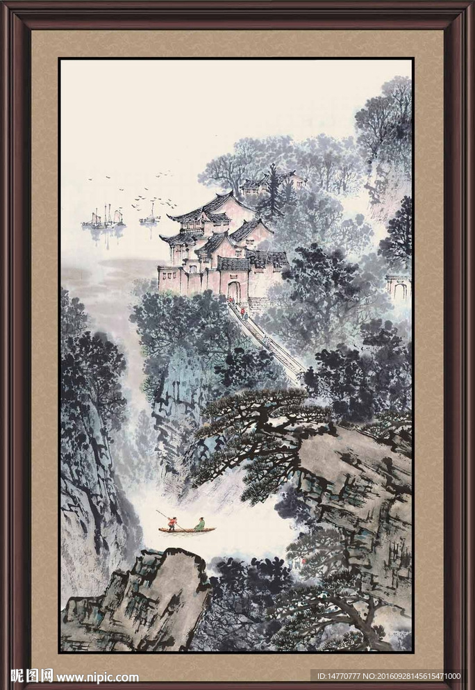 水墨山水画