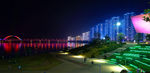 浏阳河入江口夜景