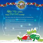 圣诞花纹图案