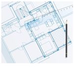 别墅建筑工程图矢量图