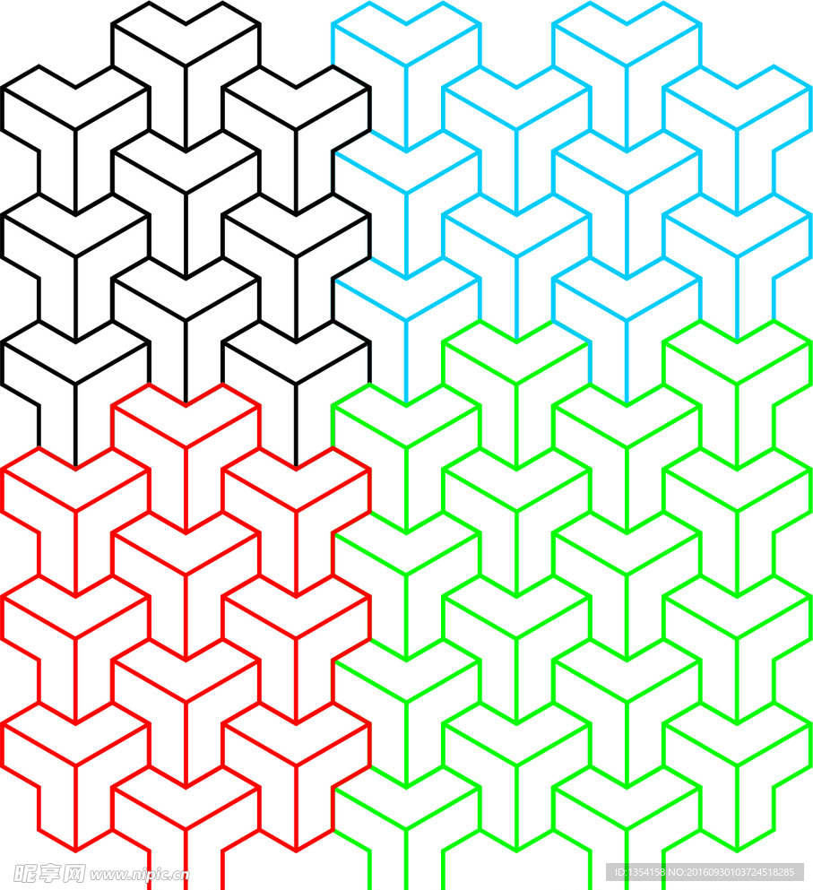 矢量立体底纹
