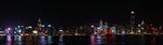 香港维多利亚湾夜景全景图