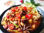 泡椒鸡杂盖浇饭