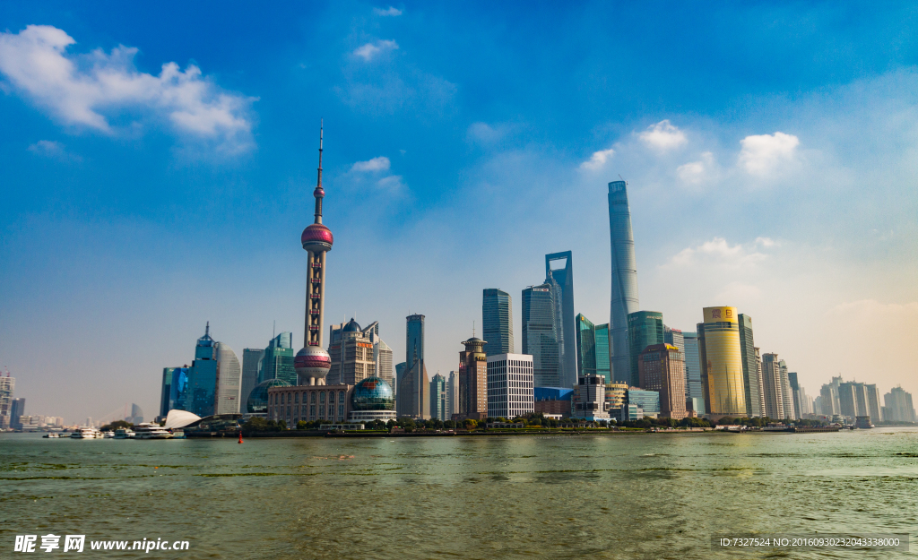 外滩东方明珠景色