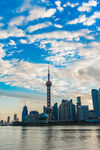 上海外滩东方明珠建筑景色