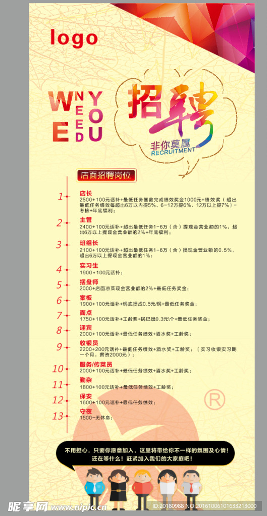招聘展架