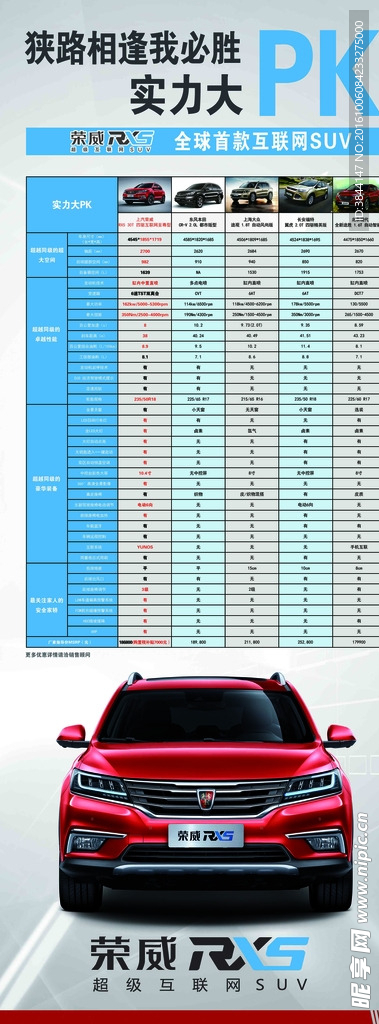 易拉宝 荣威rx5 双PK版