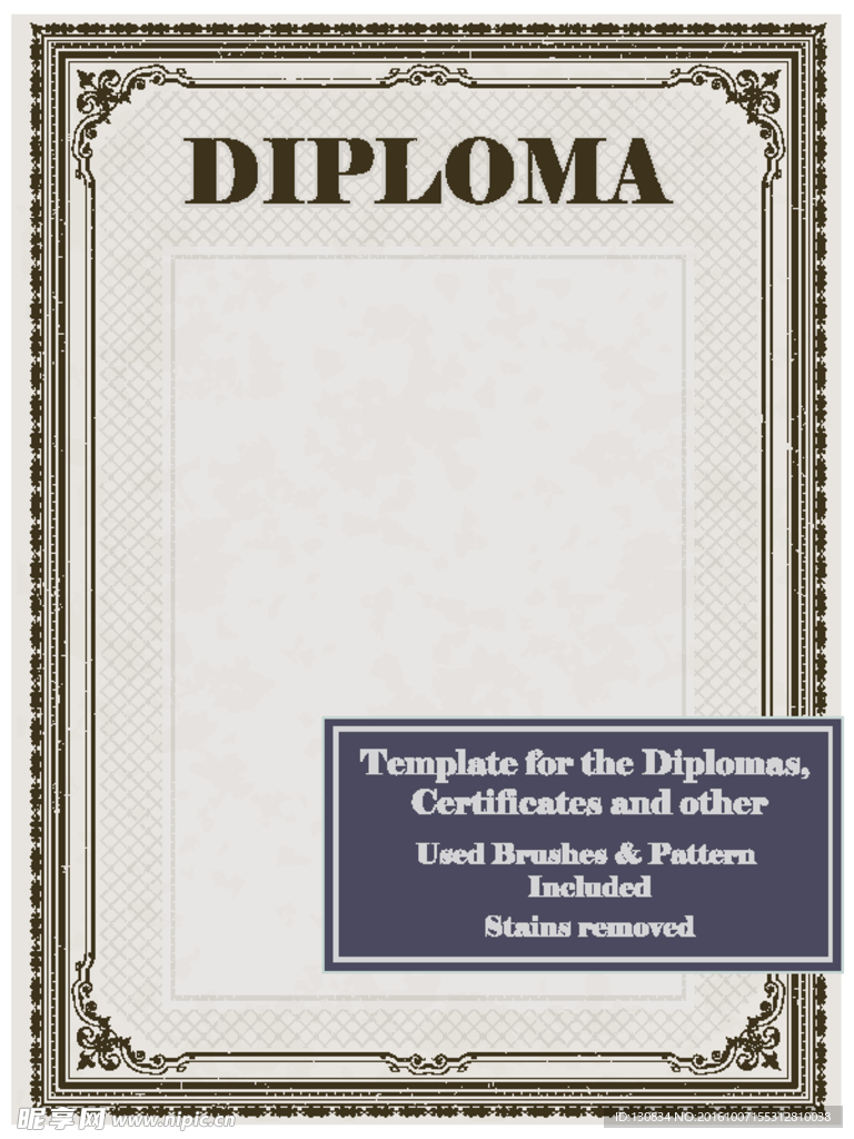 时尚花纹边框素材