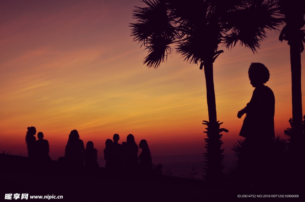 夕阳下的景色