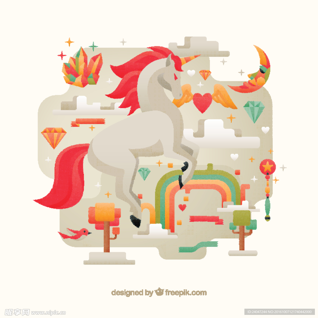 精彩的麒麟插图