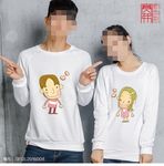 情侣装可爱卡通人物