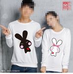 情侣装卡通萌兔宝宝