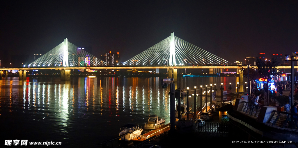 银盆岭大桥夜景