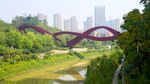 步行桥侧景