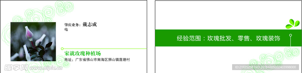 玫瑰名片
