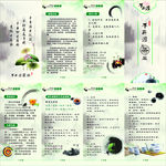 荷叶茶折页宣传单图片