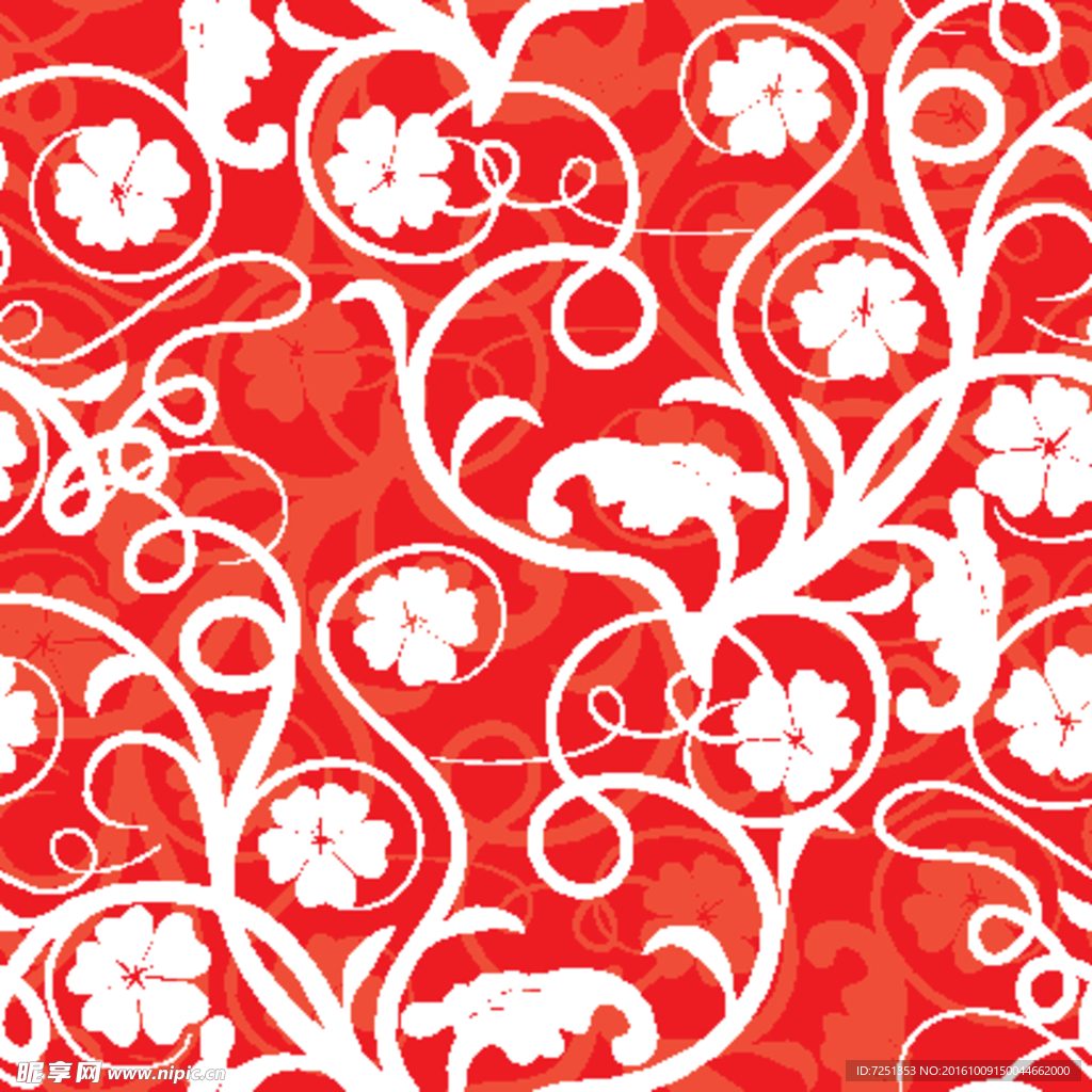 矢量欧美创意背景花纹图案