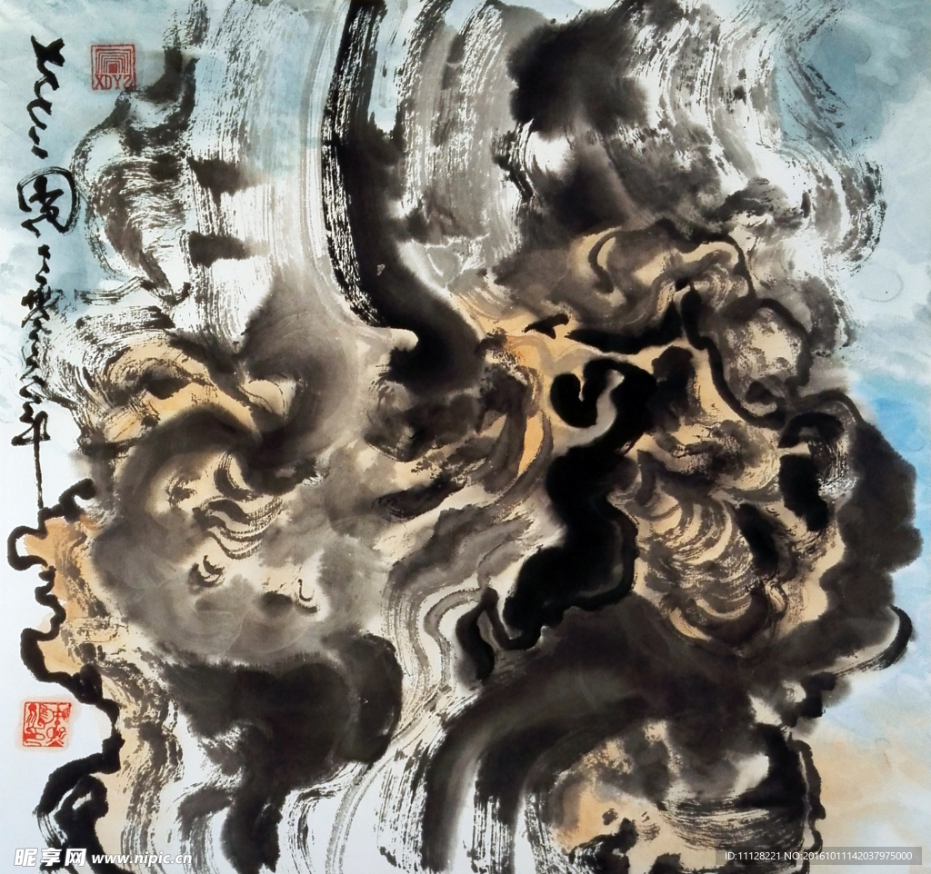 古老图    周熙鵾国画作品