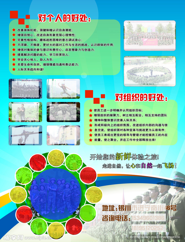野营 拓展 彩页