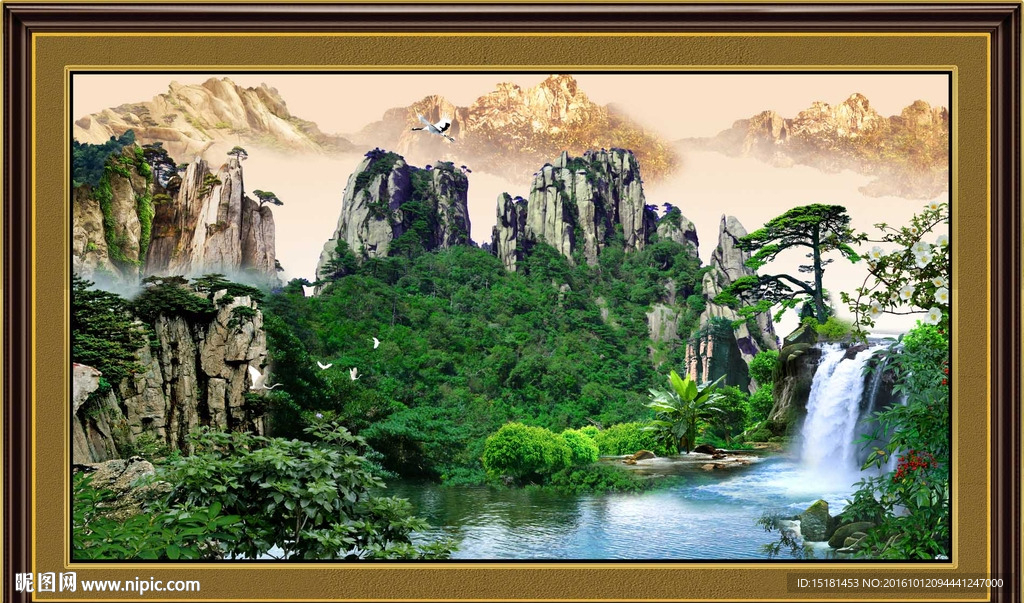 巨幅山水画