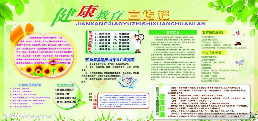 健康教育展板