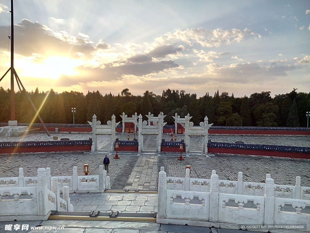 天坛一景