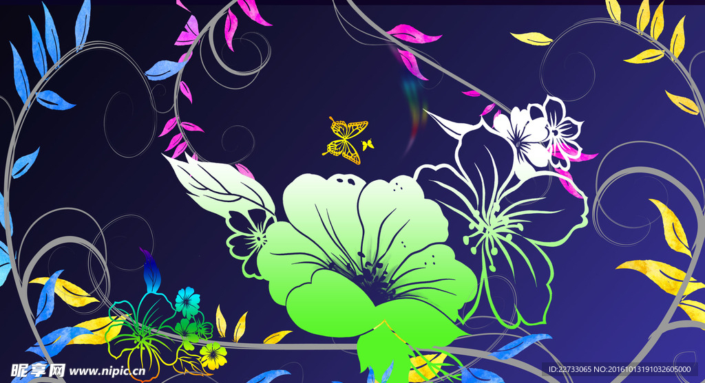 魅力花纹