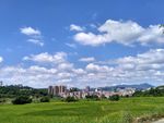 乡村田野的天空