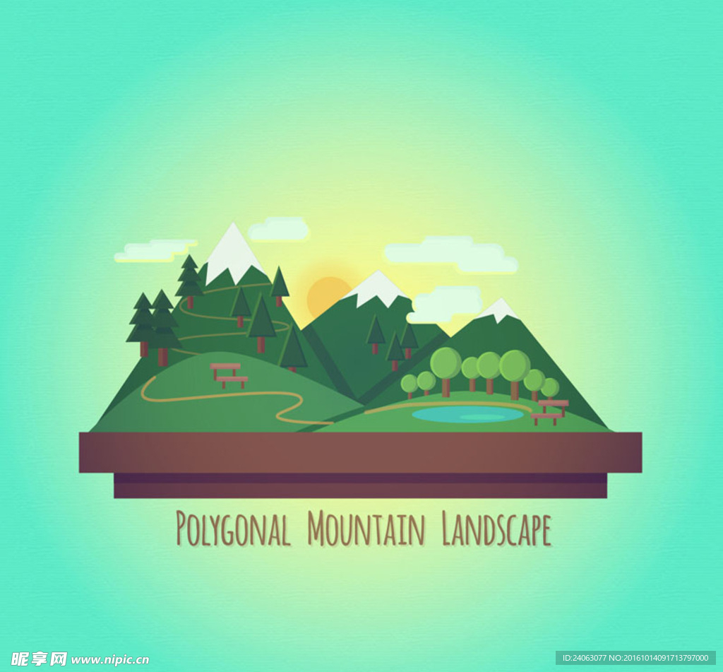 创意山间风景