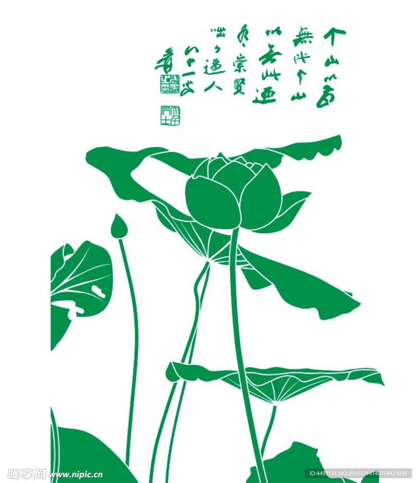 硅藻泥玄关 荷花