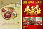 小龙虾  盛大开业  宣传单