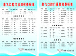口腔门诊价目表