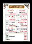 足浴价目表