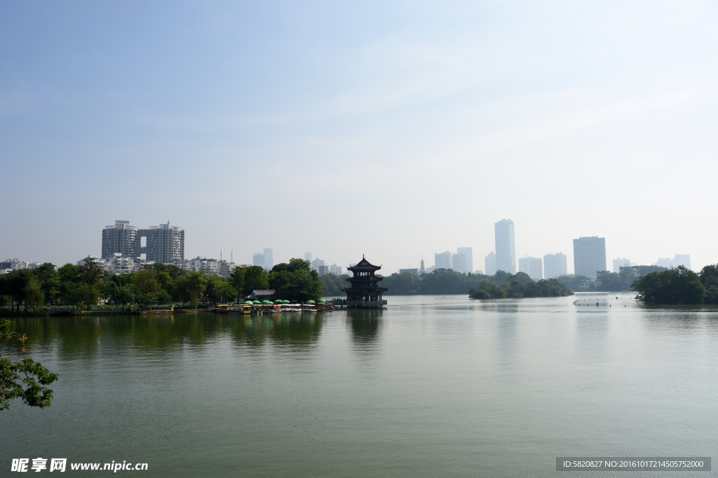 公园 惠州西湖 湖泊公园 湖泊