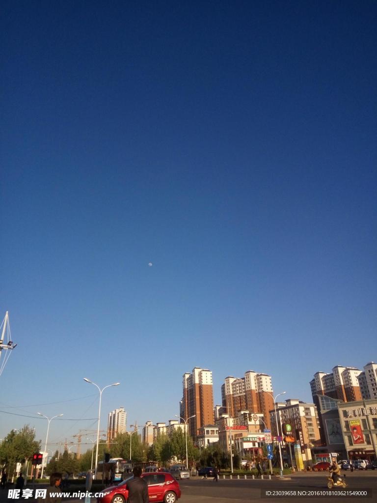 济南湛蓝的天空