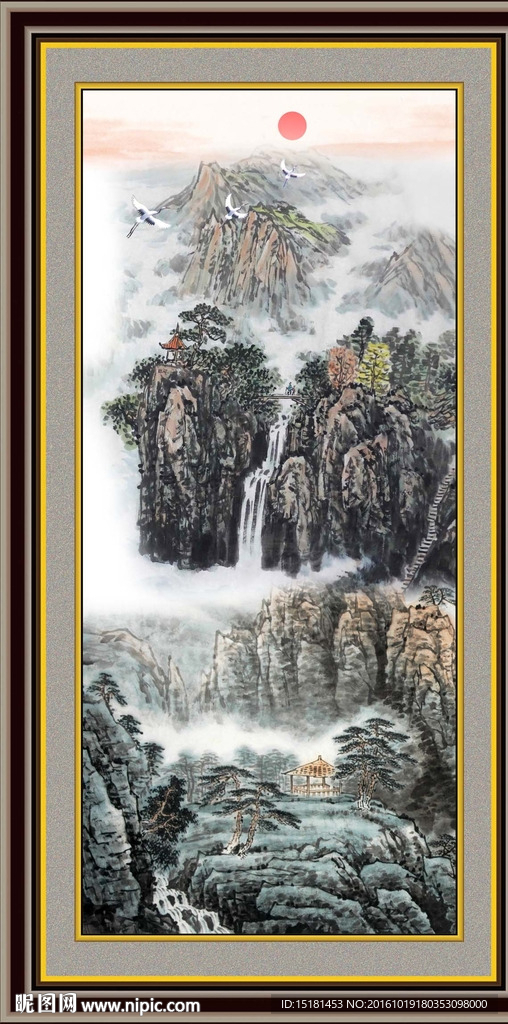 水墨山水画