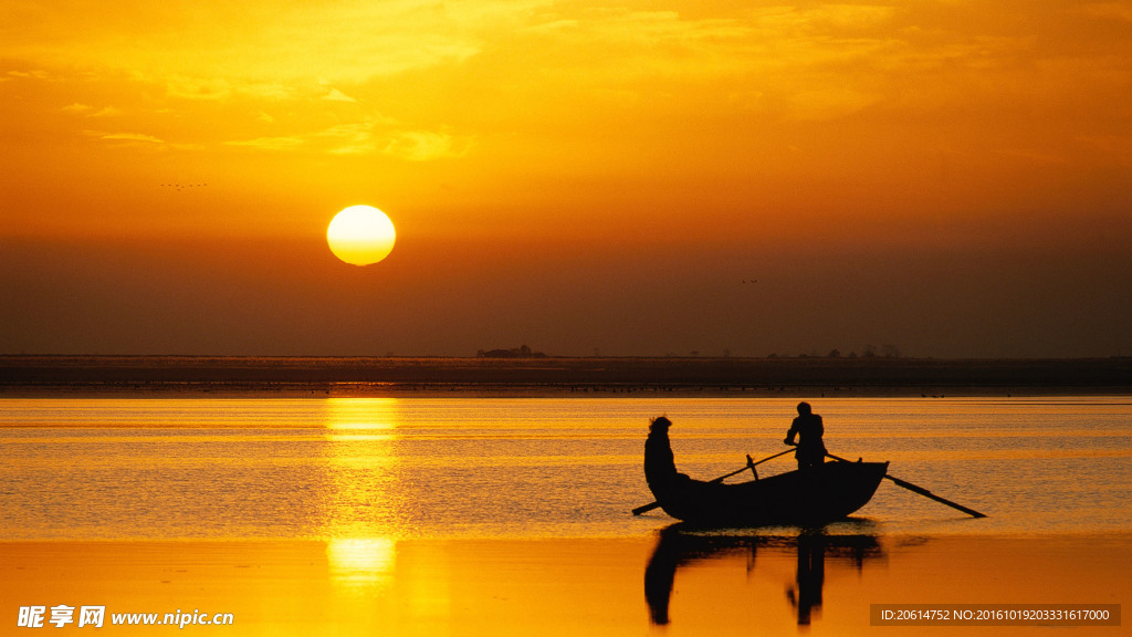 夕阳下的美景