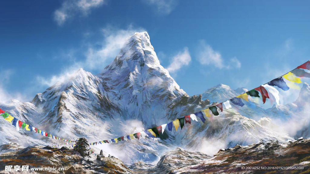 雪山美景