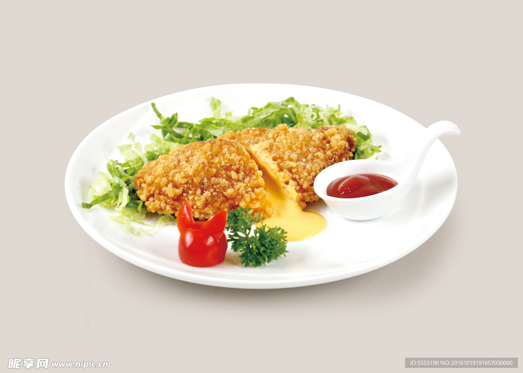 爆浆鸡扒
