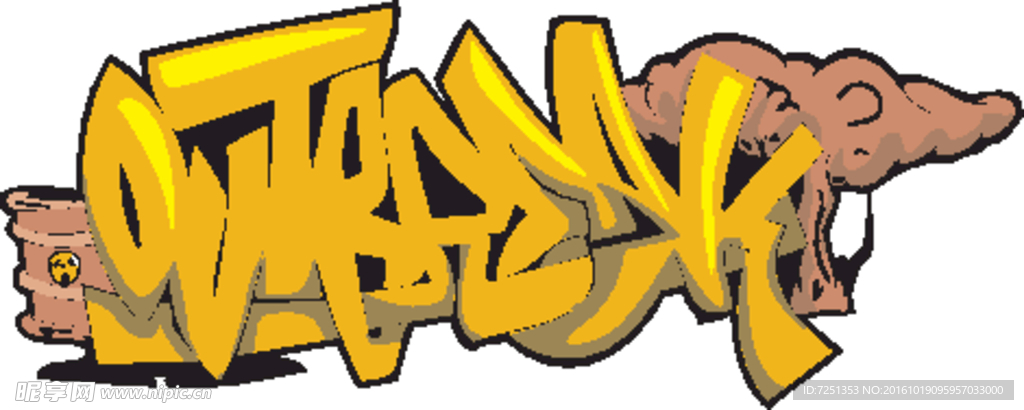 矢量欧美创意涂鸦色彩图案