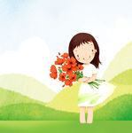 可爱小女孩