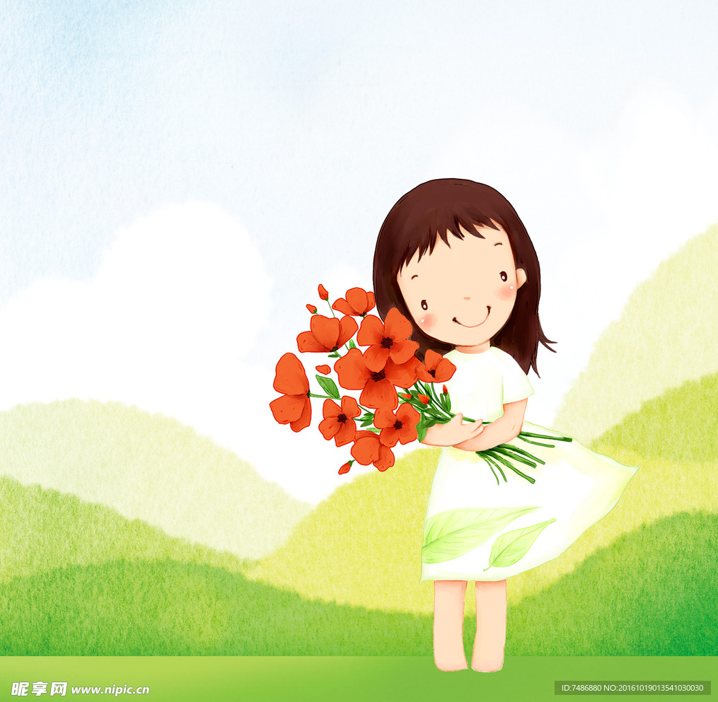 可爱小女孩